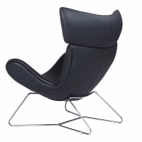 Sedia Emola in pelle italiana: poltrona moderna dal design pregiato