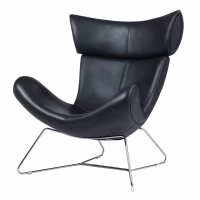 Sedia Emola in pelle italiana: poltrona moderna dal design pregiato