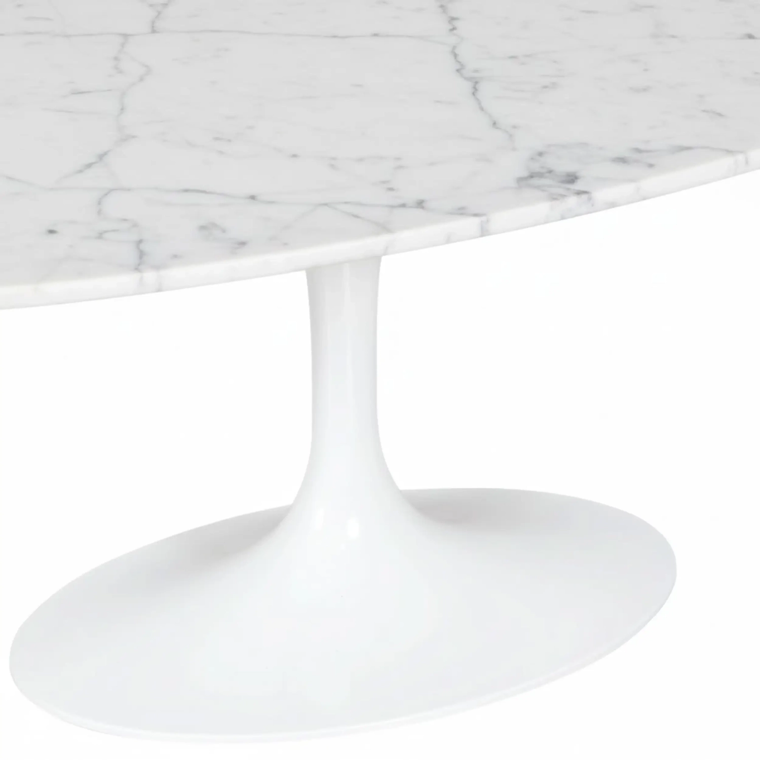 Mesa de Café Inspiration Tulip em Mármore Carrara - Design de Móveis