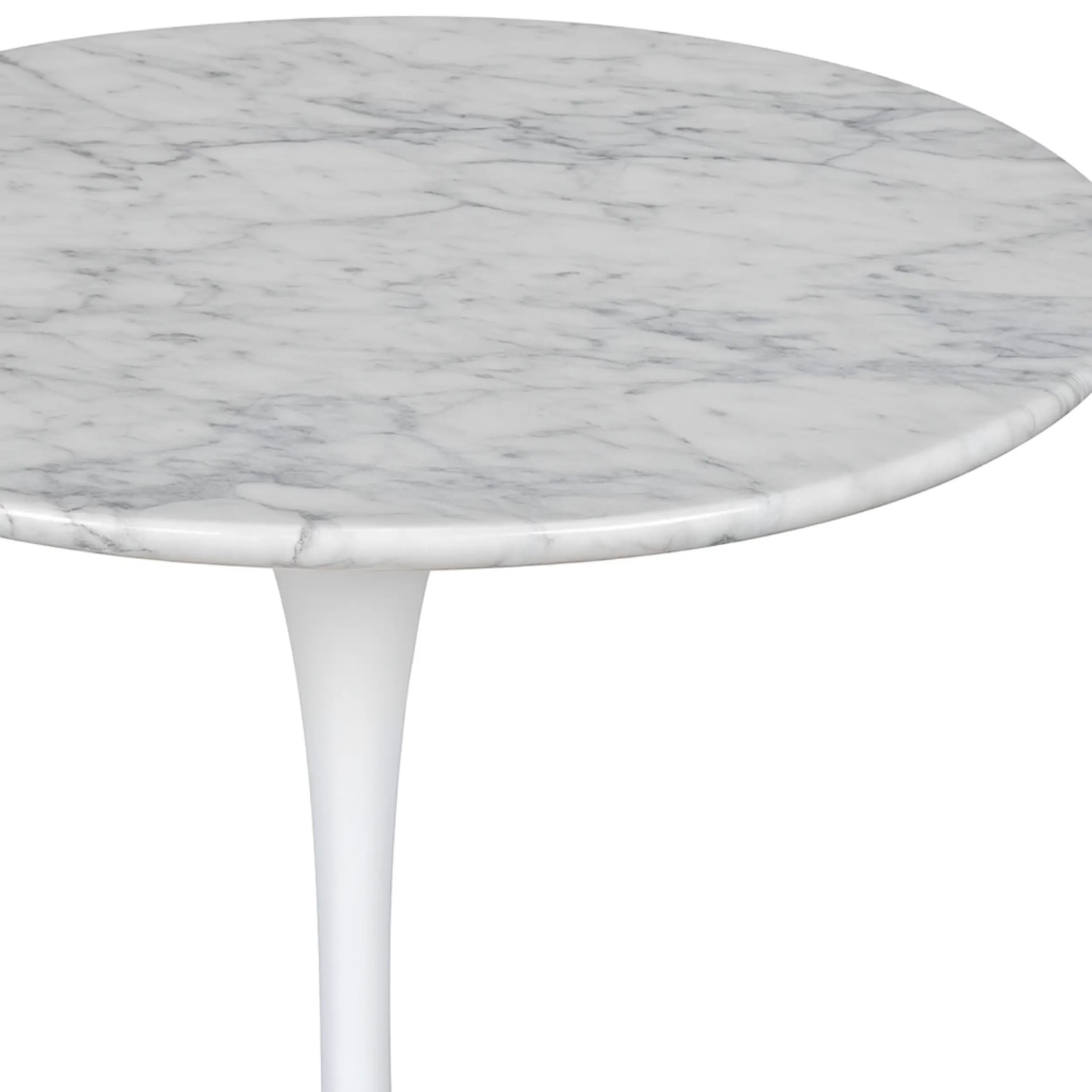 Inspiration Sivupöytä Tulip Sivupöytä Carrara Marble Ø50 cm | Mobelarium