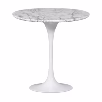 Inspiratie Bijzettafel Tulip Carrara Marmer Ø50 cm | Mobelarium