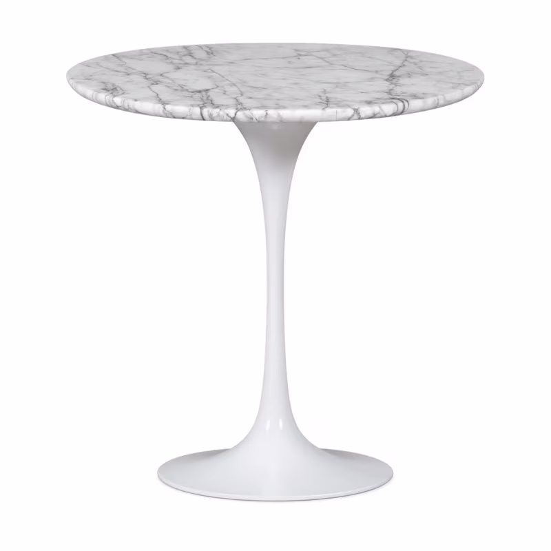 Tavolino Inspiration Tulip Side Marmo di Carrara Ø50 cm | Mobilie Design