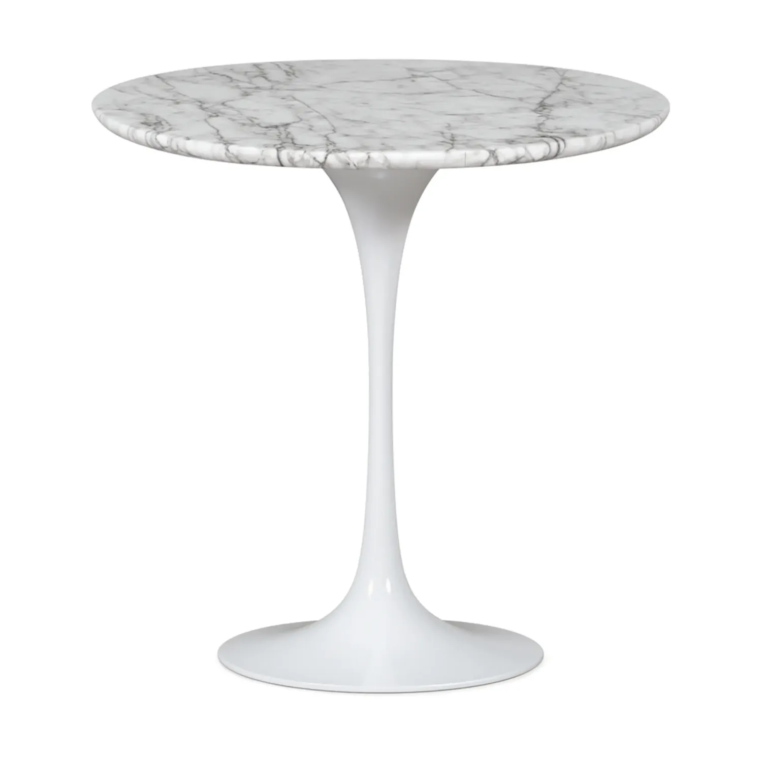 Tavolino Inspiration Tulip Side Marmo di Carrara Ø50 cm | Mobilie Design