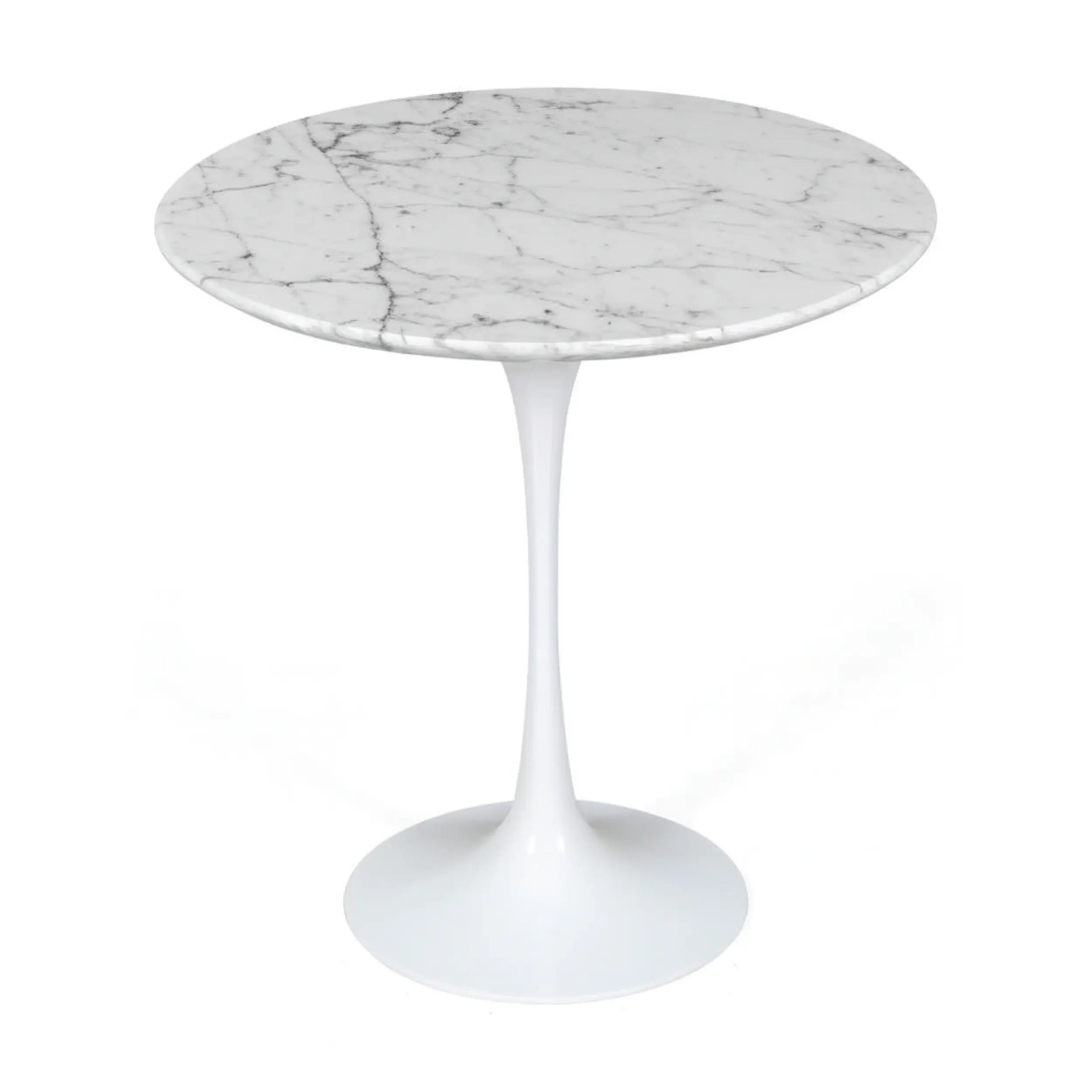 Inspiratie Bijzettafel Tulip Carrara Marmer Ø50 cm | Mobelarium
