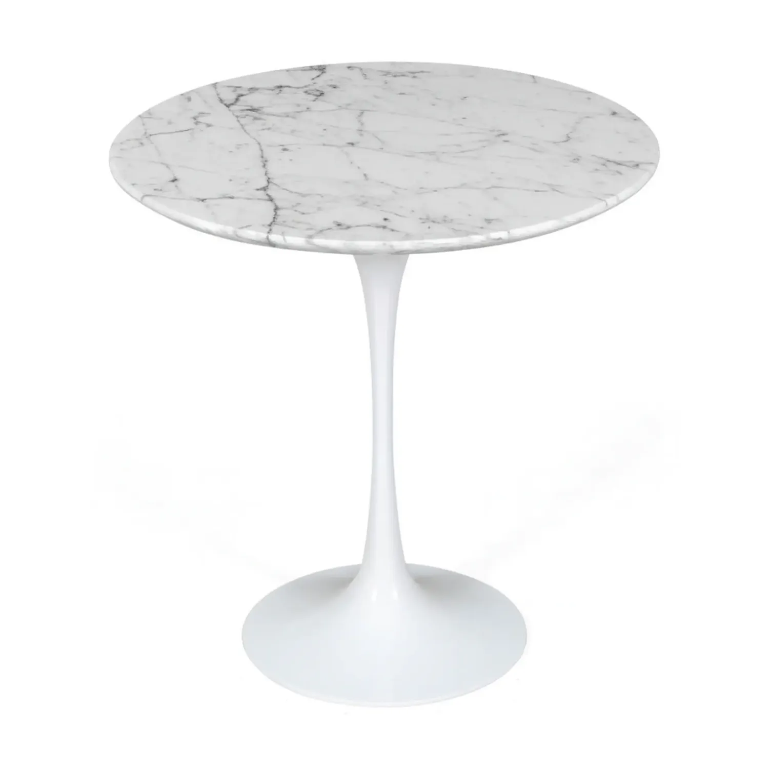 Tavolino Inspiration Tulip Side Marmo di Carrara Ø50 cm | Mobilie Design