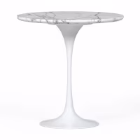 Tavolino Inspiration Tulip Side Marmo di Carrara Ø50 cm | Mobilie Design