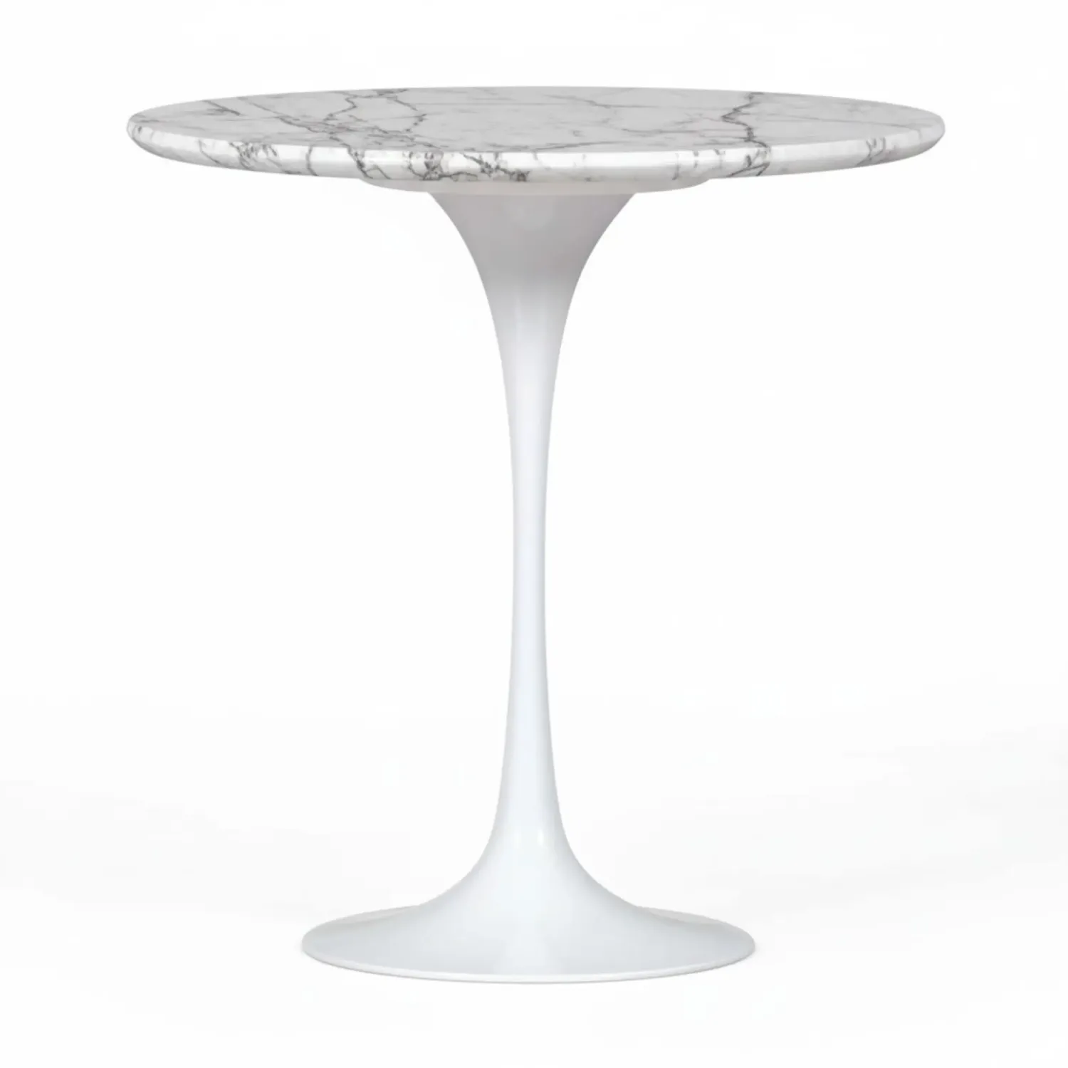 Tavolino Inspiration Tulip Side Marmo di Carrara Ø50 cm | Mobilie Design