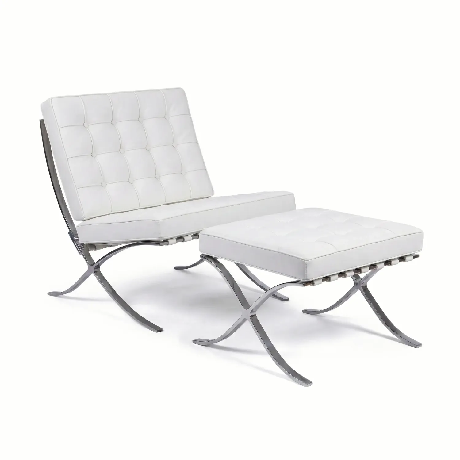 Inspirazione Sedia Berlin con Ottoman in Ecopelle - MobilieDesign