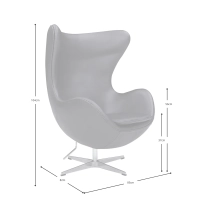 Leather Egg Chair - Modern Classics furnmod