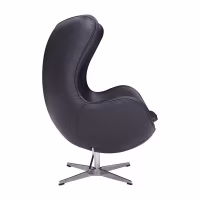 Ispirazione di Egg Chair di Pelle - Poltrona da Disegno Premium - Mobilie Design
