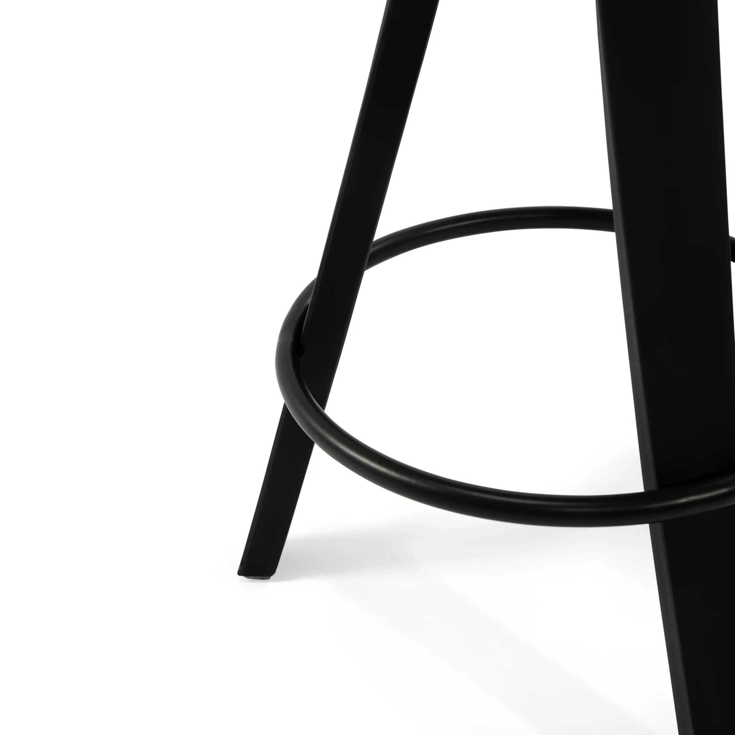 Sgabello Design Deco con sedile in faggio e similpelle