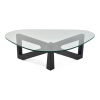 Design salontafel van gehard glas - Nodda