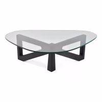 Tavolino di design in vetro temperato - Nodda