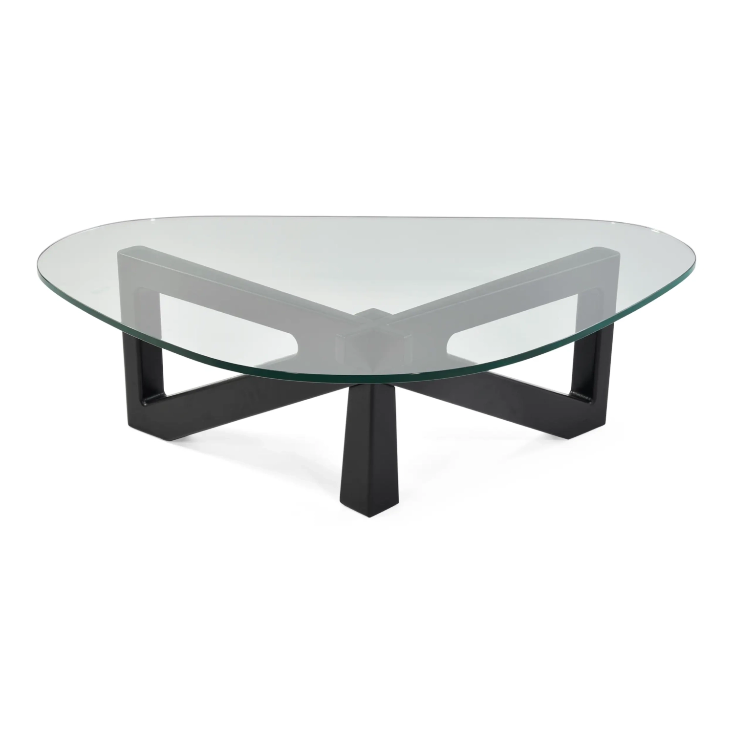 Design coffee table in tempered glass - Nodda