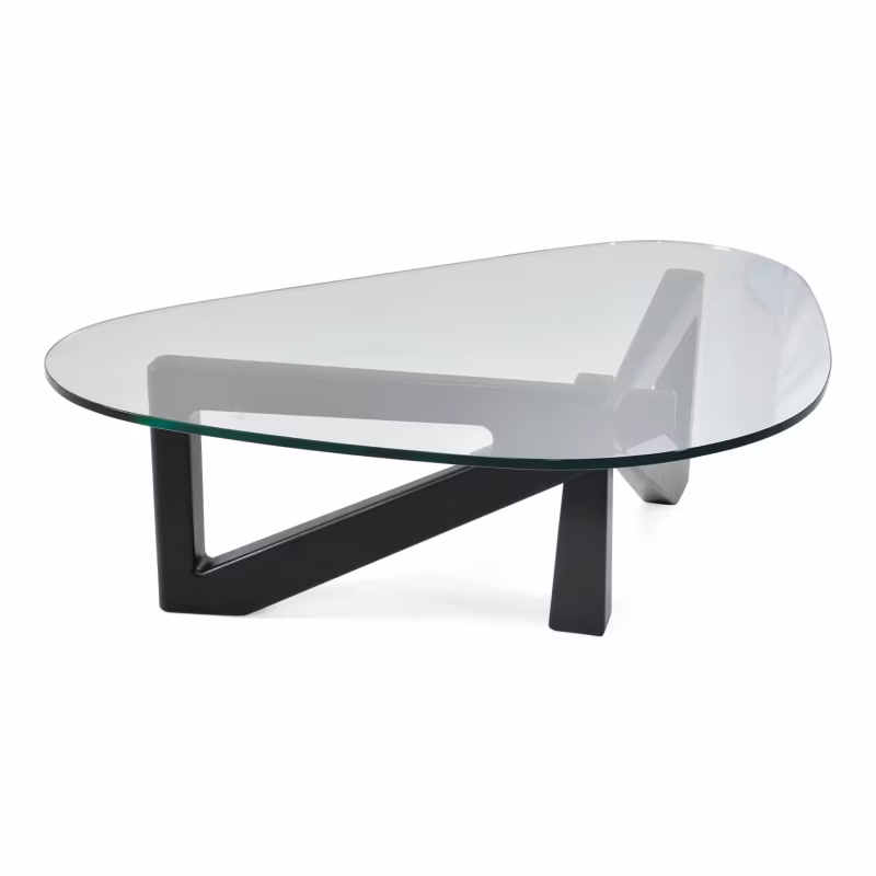 Tavolino di design in vetro temperato - Nodda