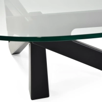 Mesa de centro de diseño en cristal templado - Nodda
