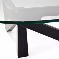 Tavolino di design in vetro temperato - Nodda