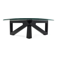 Design salontafel van gehard glas - Nodda
