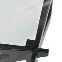 Mesa de centro de design em vidro temperado - Nodda