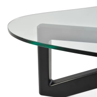 Design salontafel van gehard glas - Nodda