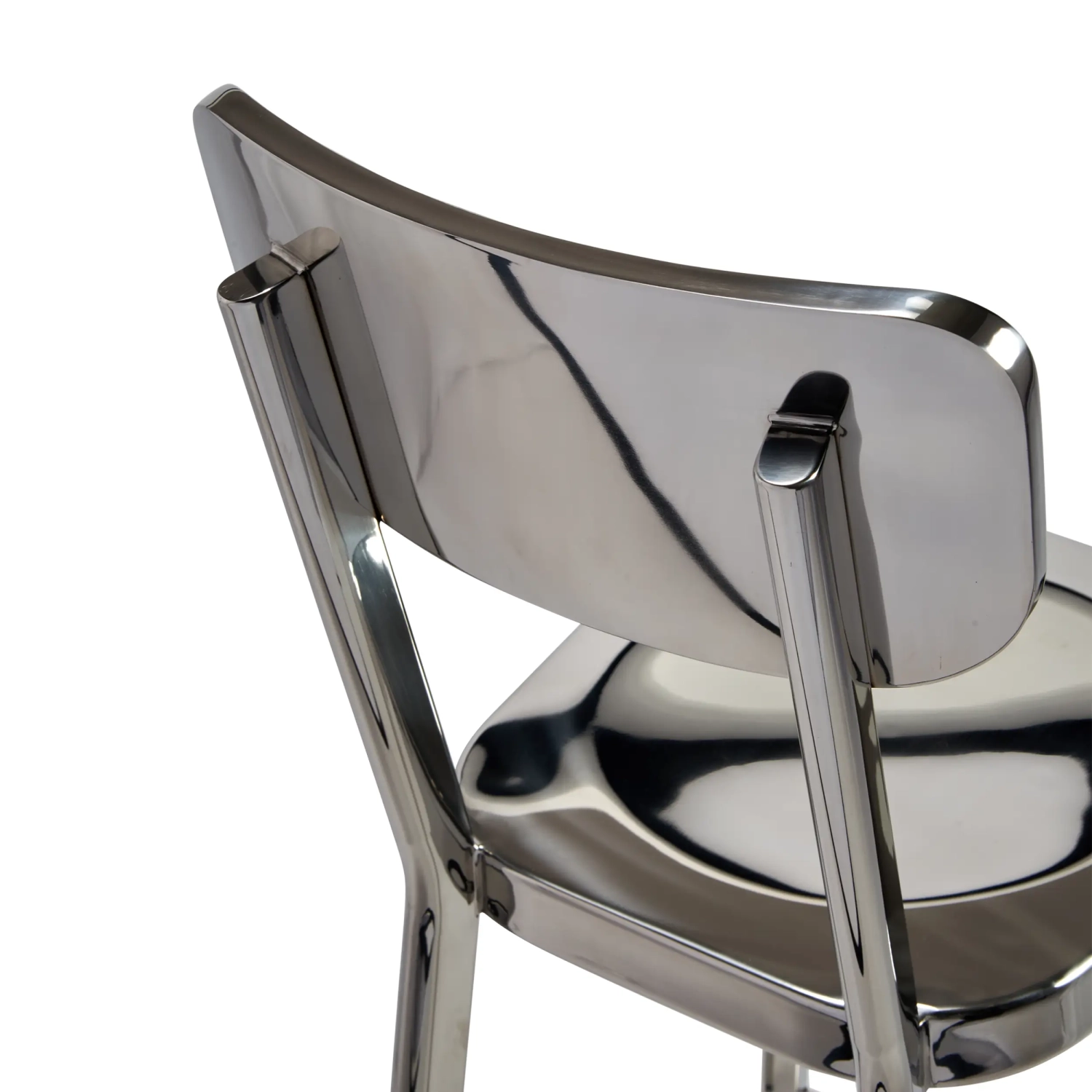 Stool stainless steel chrome-plated high - Delawere