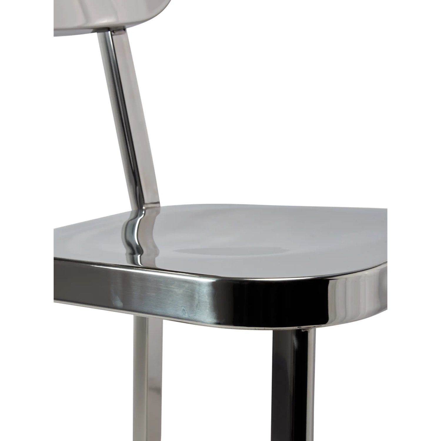 Tabouret acier inoxydable chromé haut - Delawere