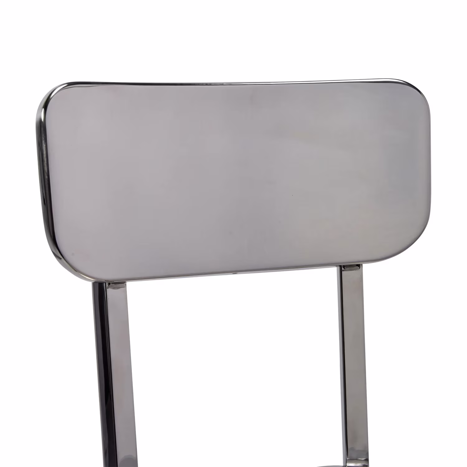 Sgabello acciaio inox cromato alto - Delawere