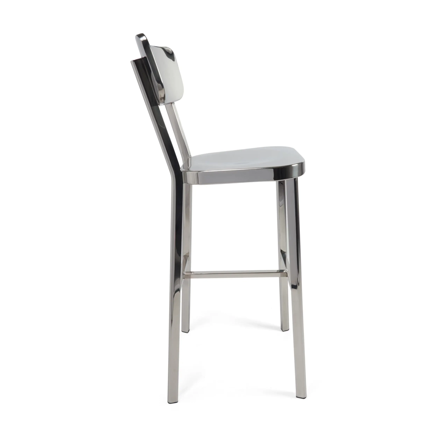 Hocker edelstahl verchromt hoch - Delawere
