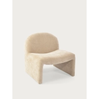 Poltrona imbottita di design Basel, stile minimalista e confortevole