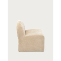 Poltrona imbottita di design Basel, stile minimalista e confortevole