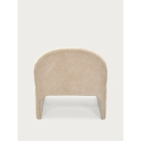 Poltrona imbottita di design Basel, stile minimalista e confortevole