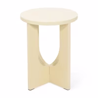 Tavolino in legno Flop | Design laccato rotondo 40 cm