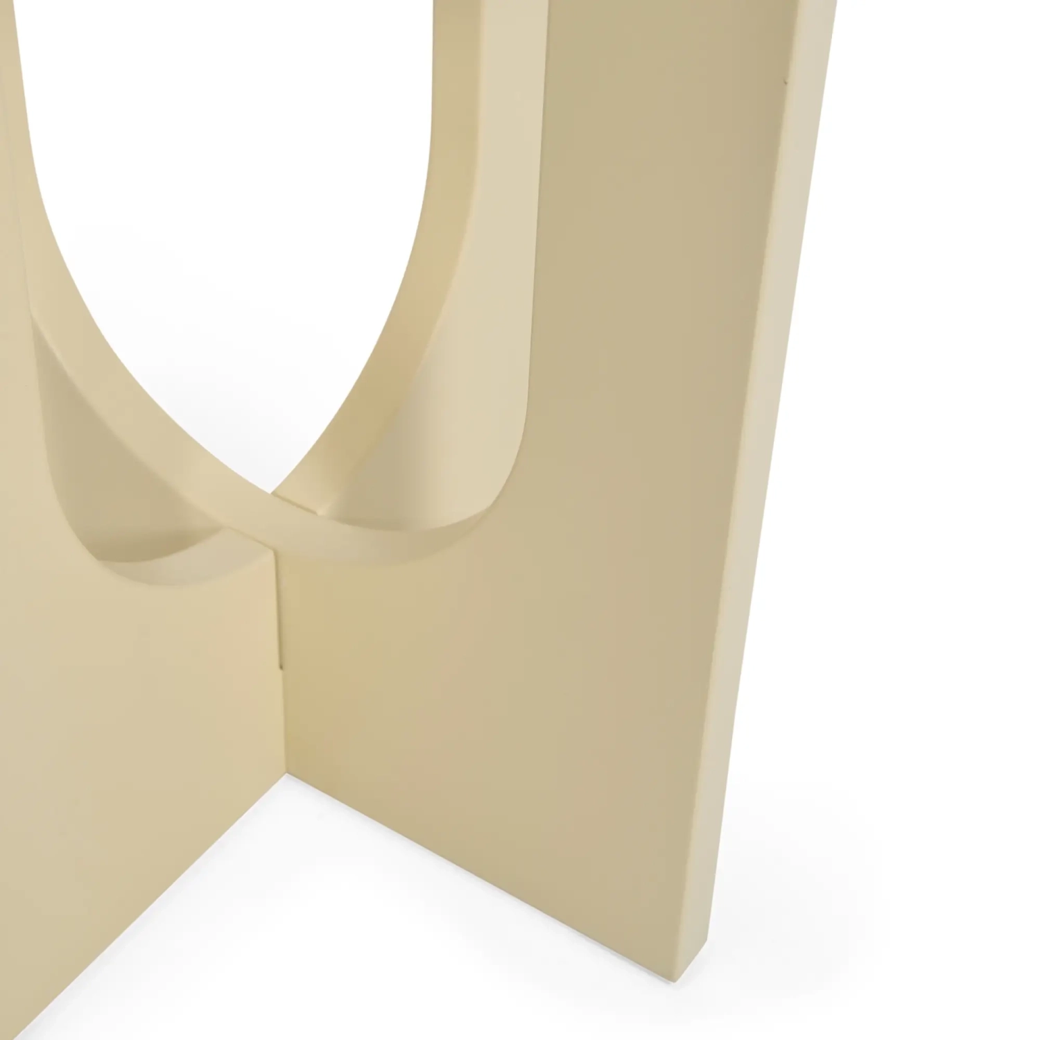Mesa de apoio de madeira Flop | Design redondo lacado 40 cm