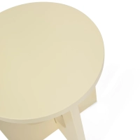 Mesa de apoio de madeira Flop | Design redondo lacado 40 cm