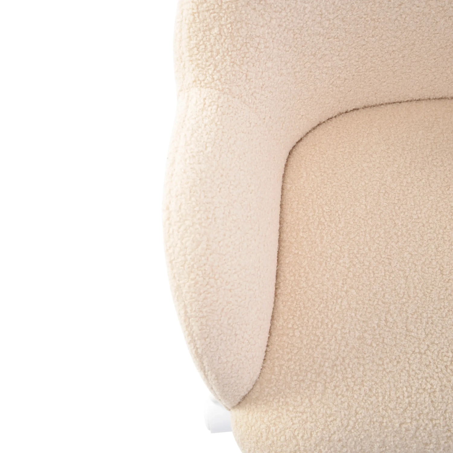 Height-adjustable bouclé office chair - Notorius