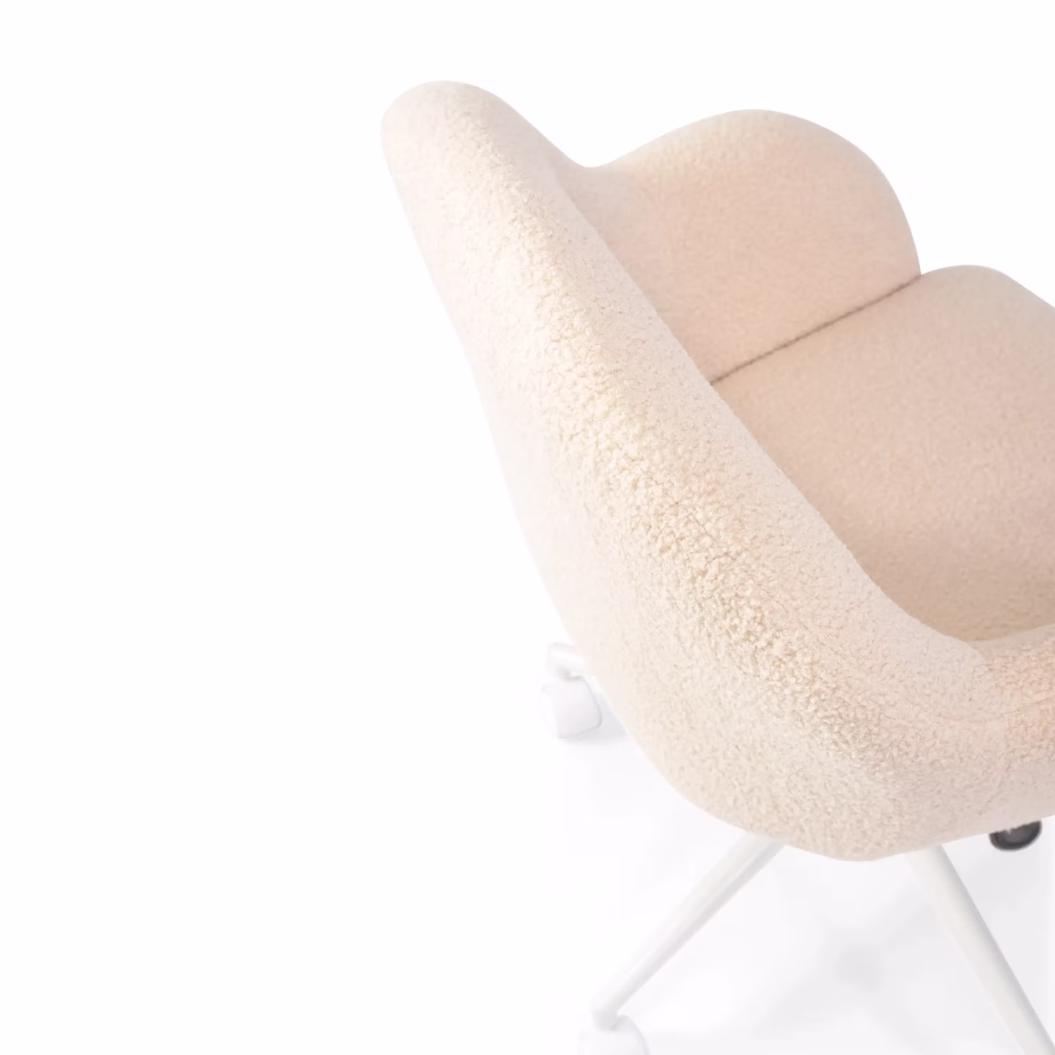 Sedia da ufficio bouclé regolabile in altezza - Notorius