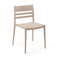 Stackable polypropylene chair suitable for outdoor use - Creta