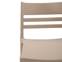 Silla apilable de polipropileno apta para exterior - Creta