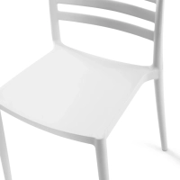 Stapelbar stol i polypropylen för utomhusbruk - Creta