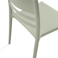 Stackable polypropylene chair suitable for outdoor use - Creta