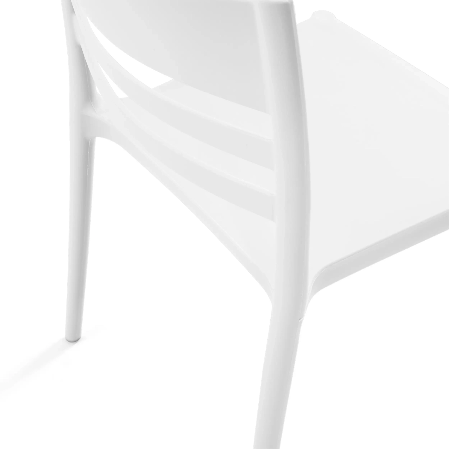 Stackable polypropylene chair suitable for outdoor use - Creta