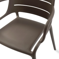 Stackable polypropylene outdoor chair - Sunset