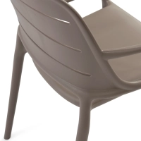 Chaise d'extérieur empilable en polypropylène - Sunset