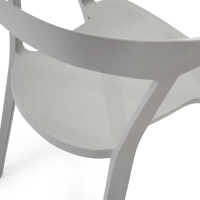 Chaise de salle à manger et d'extérieur empilable - Krilen