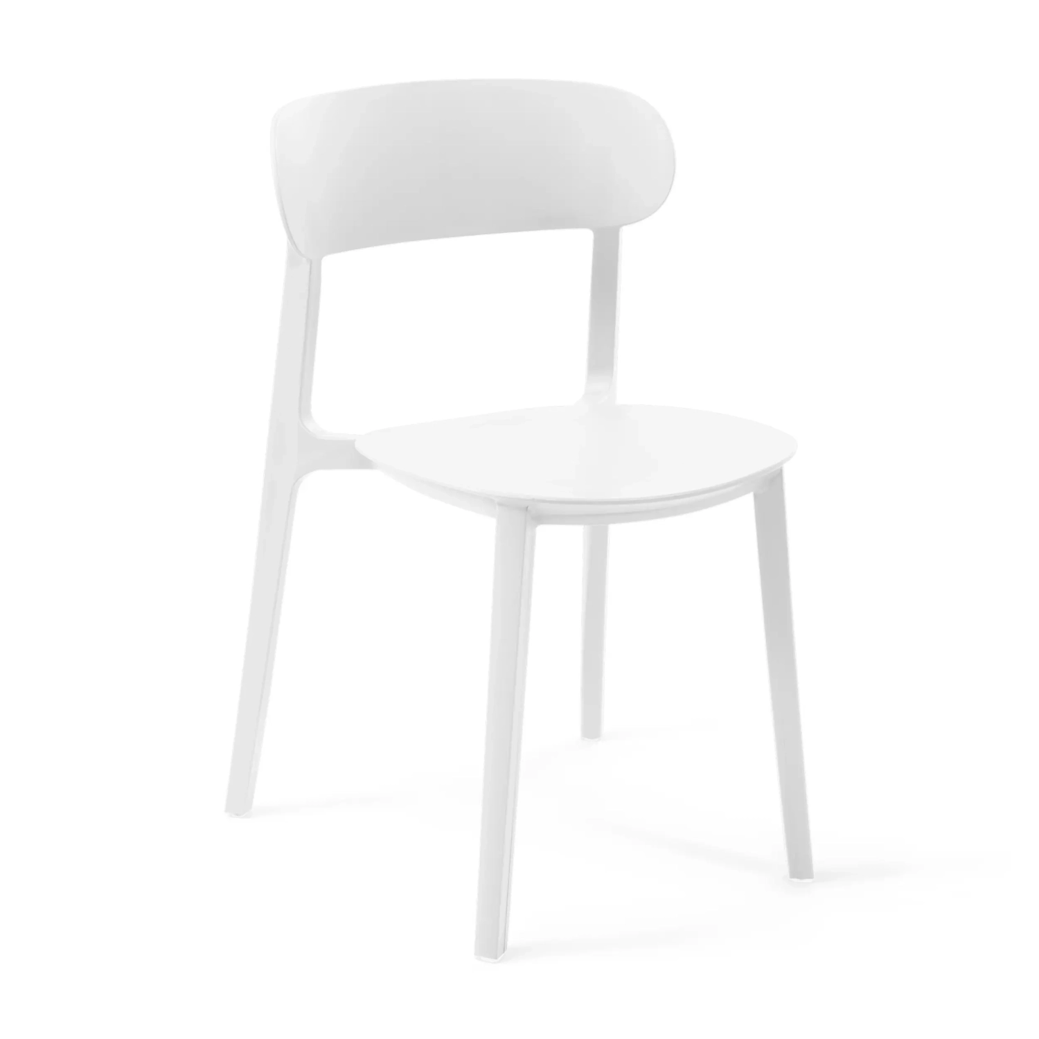 Stackable polypropylene design chair - Sun