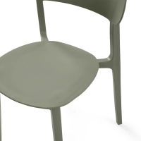 Stapelbar designstol i polypropylen - Sun