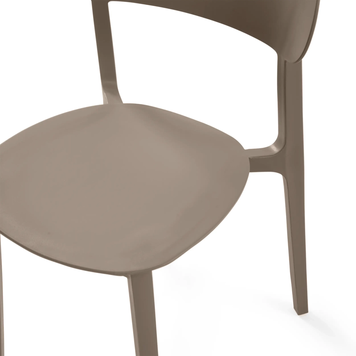 Stackable polypropylene design chair - Sun