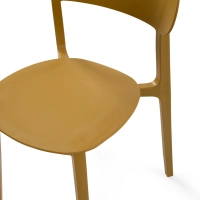 Stackable polypropylene design chair - Sun