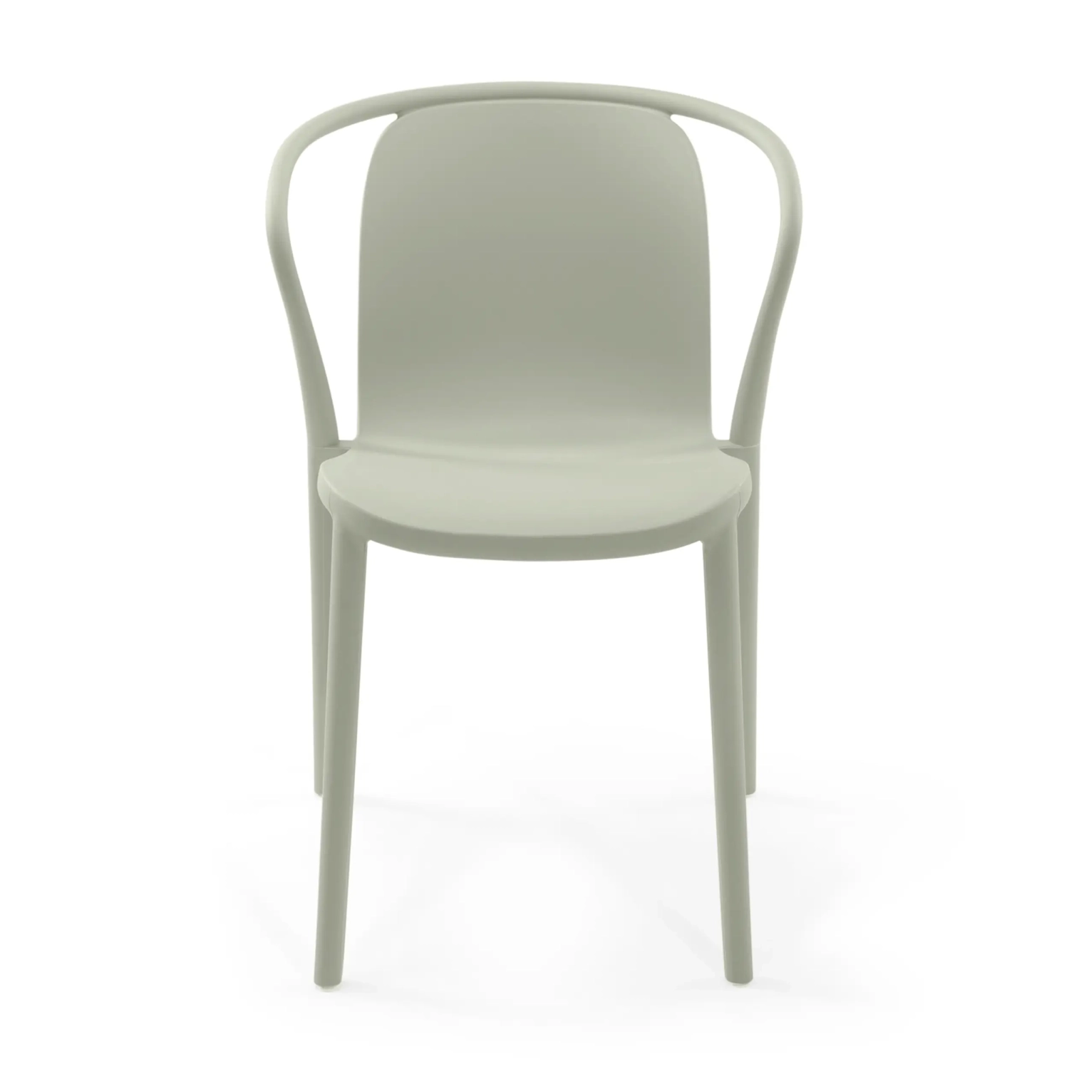Silla apilable con reposabrazos para interior y exterior - Pierre