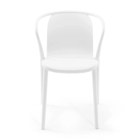 Silla apilable con reposabrazos para interior y exterior - Pierre